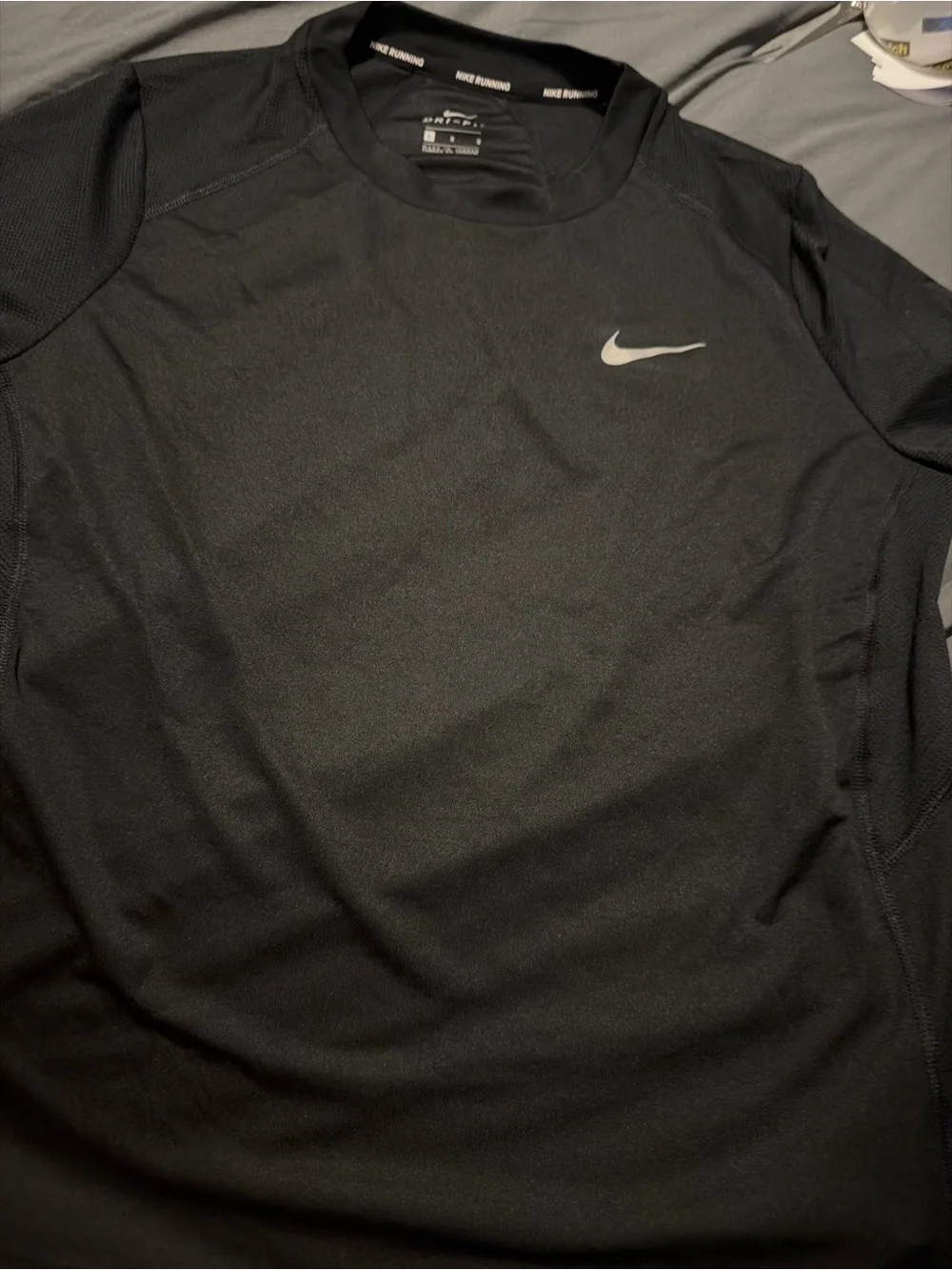 Nike Dri-FIT Black Athletic t Shirt large l new